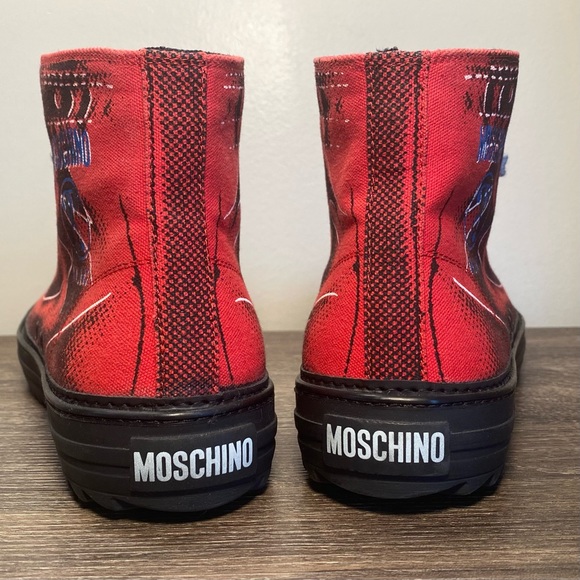 Moschino Mens High-Top Sneakers - Picture 3 of 11